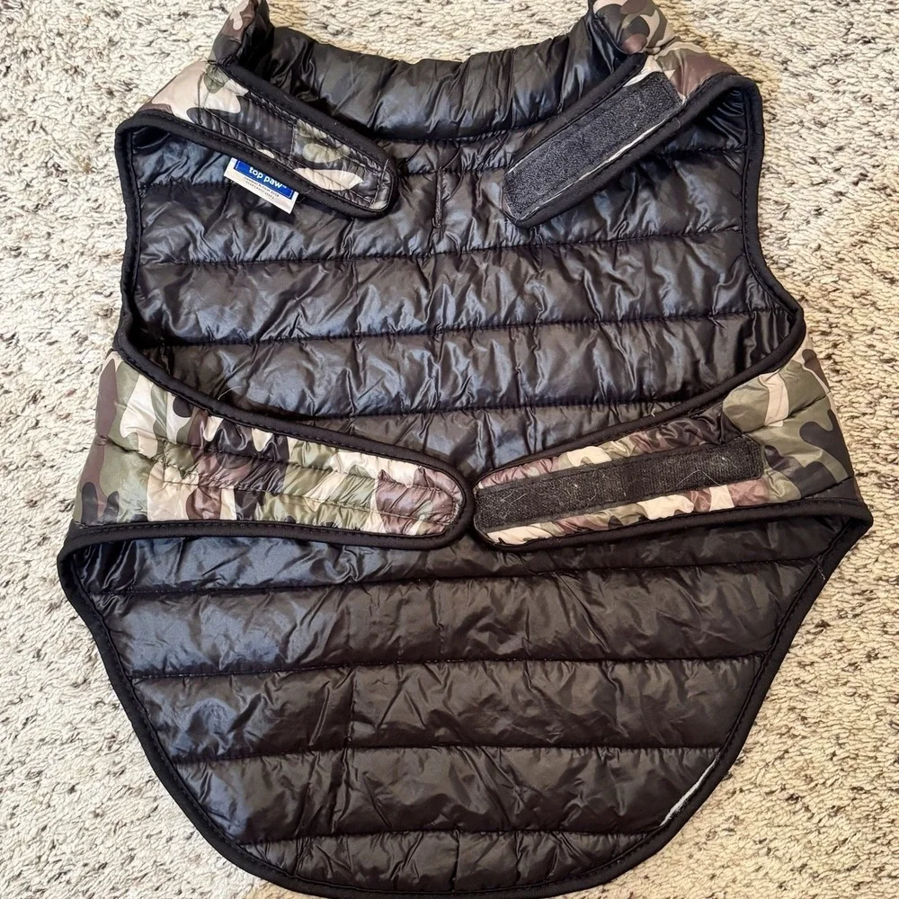 Top‎ Paw Dog Puffy Rain Sweater And Coat Jacket Camouflage Large